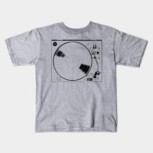 Turntable - Vinyl Analog Record Music Producer Kids T-Shirt